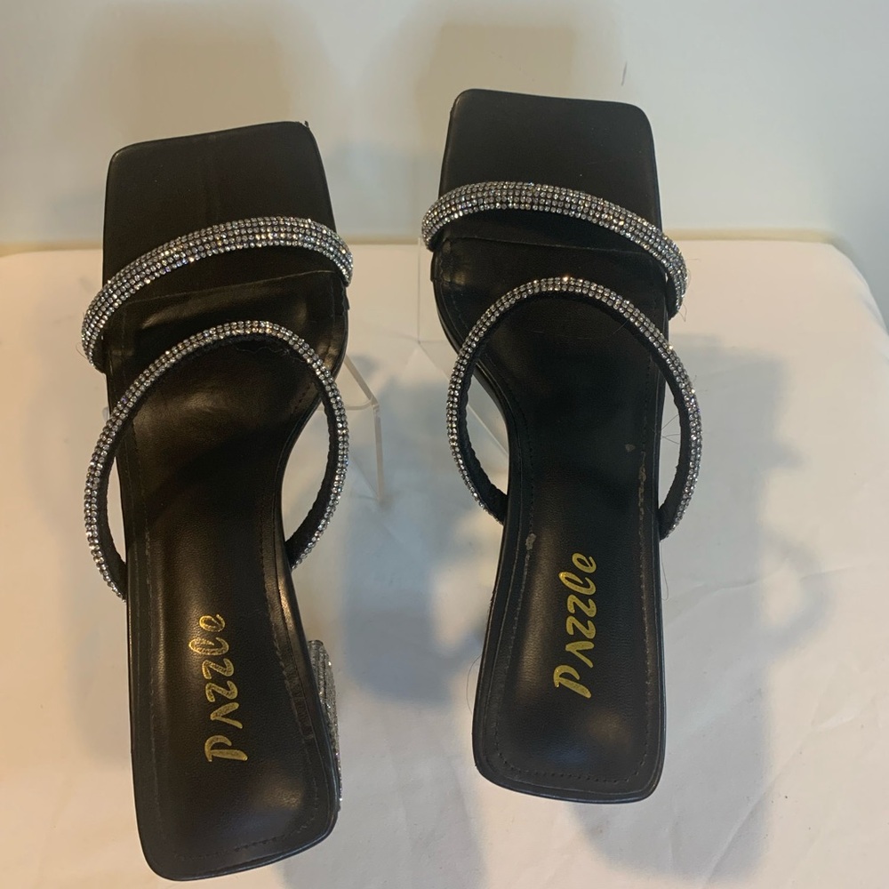 Black Rhinestone Heels - Picture 2 of 10